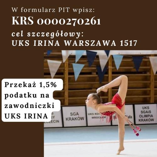 Ariana, zawodniczka UKS Irina Warszawa